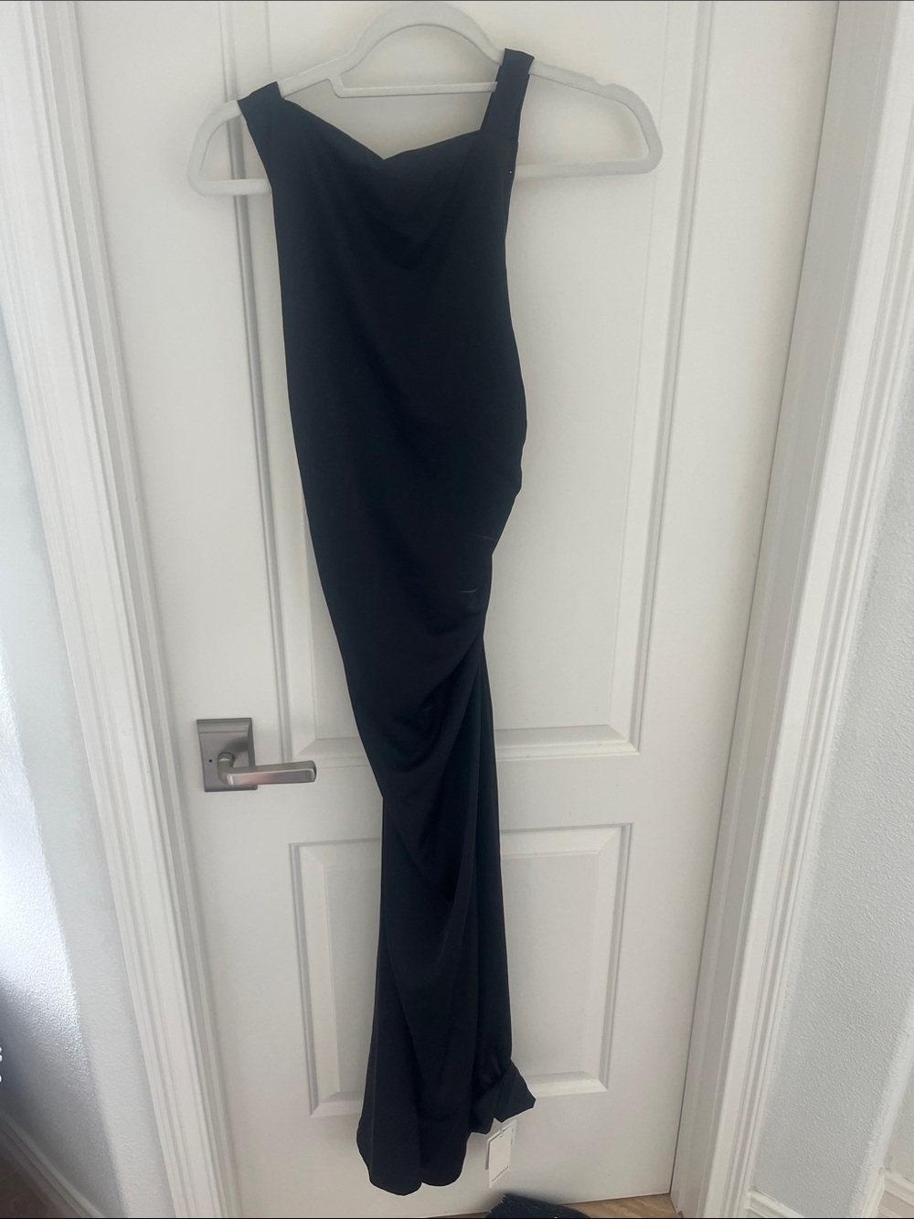 Commense black silk dress